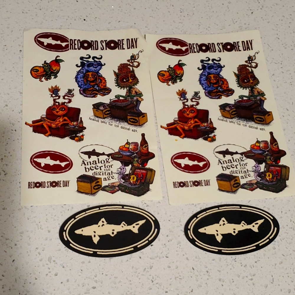 Dog Fishhead Brewry 4 pack of stickers
